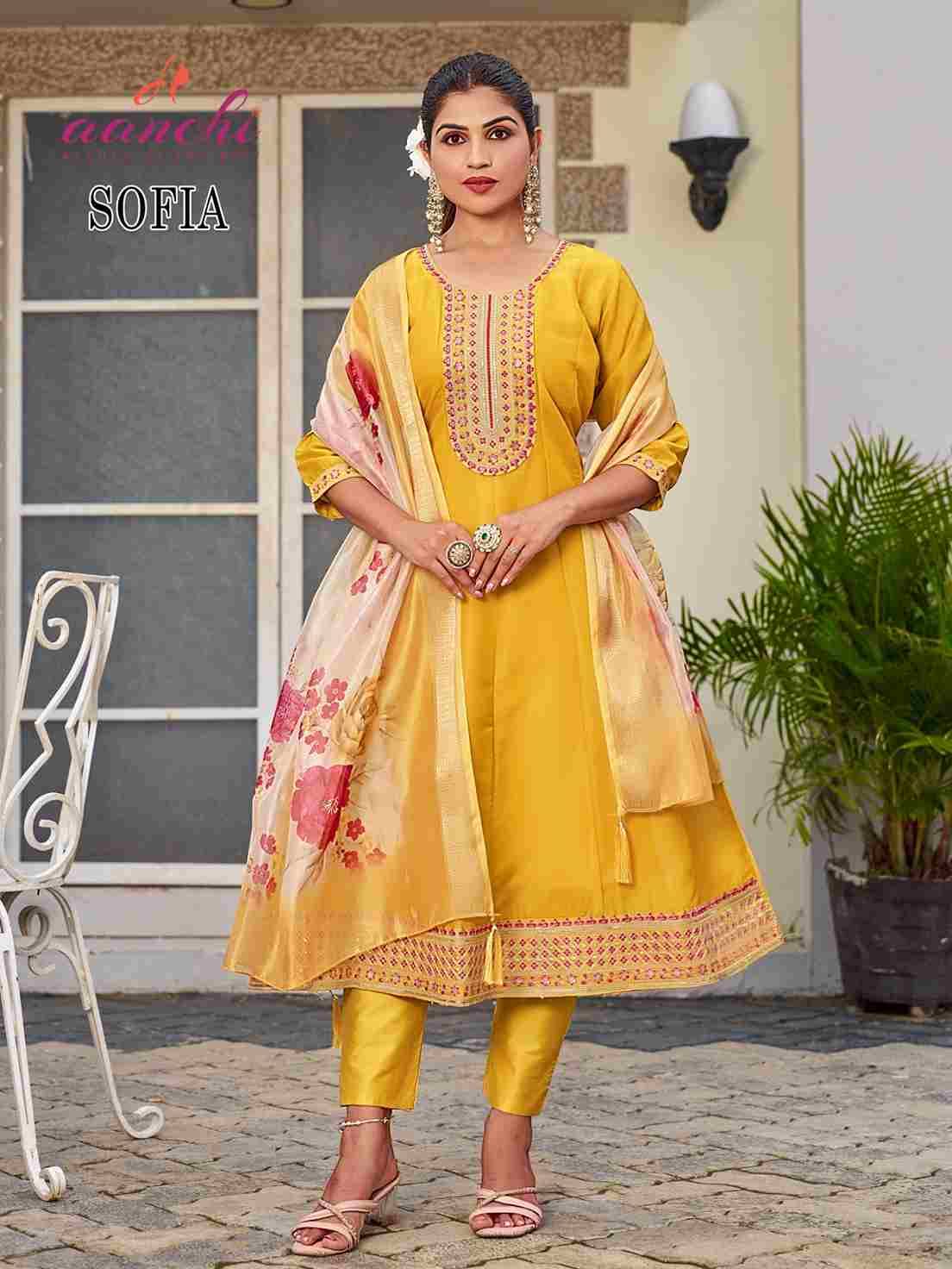 Sofia By Aanchi 01 To 03 Series Beautiful Suits Colorful Stylish Fancy Casual Wear & Ethnic Wear Shimmer Dresses At Wholesale Price