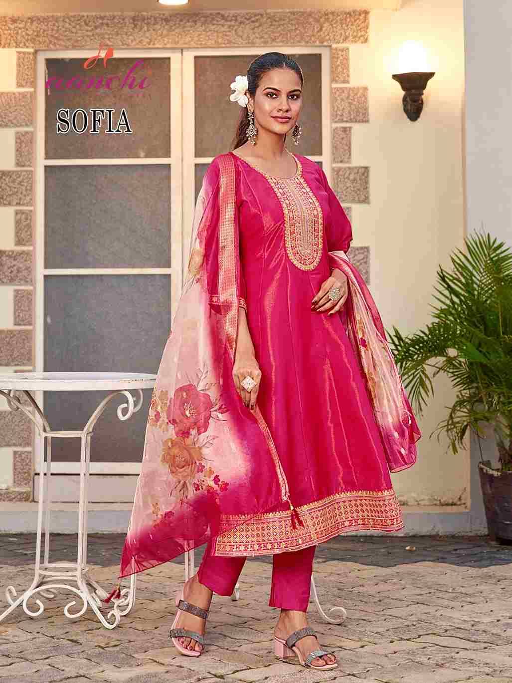 Sofia By Aanchi 01 To 03 Series Beautiful Suits Colorful Stylish Fancy Casual Wear & Ethnic Wear Shimmer Dresses At Wholesale Price