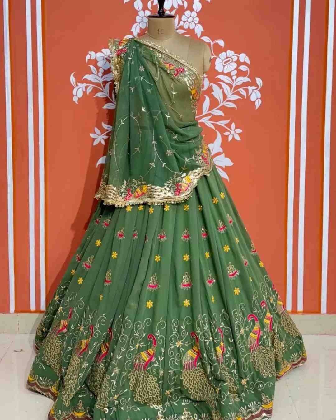 Pc-33 By Fashid Wholesale 01 To 06 Series Wear Collection Beautiful Stylish Colorful Fancy Party Wear & Occasional Wear Heavy Georgette Lehengas At Wholesale Price