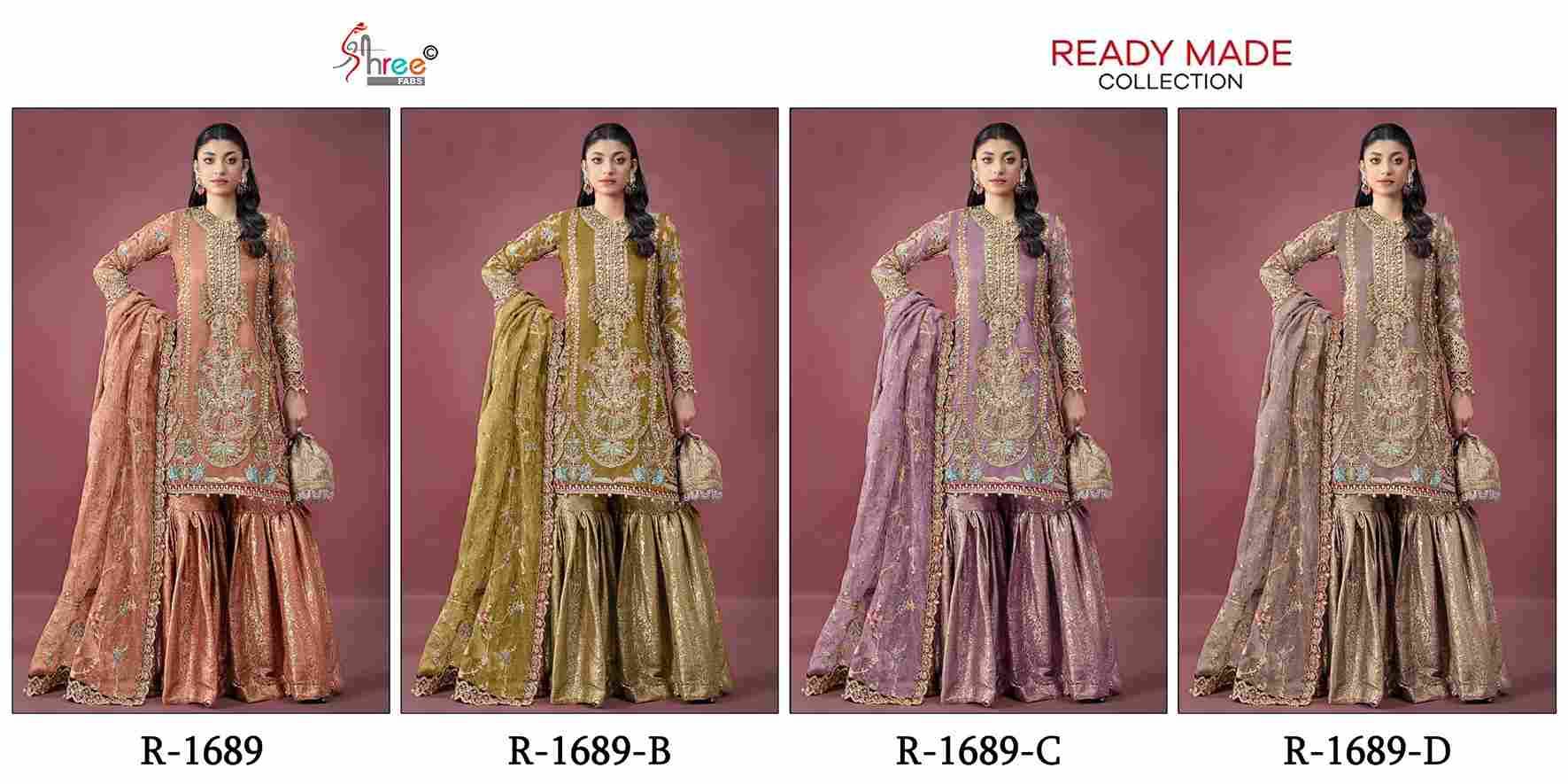 Shree Fabs Hit Design R-1689 Colours By Shree Fabs R-1689-A To R-1689-D Series Designer Pakistani Suits Collection Beautiful Stylish Fancy Colorful Party Wear & Occasional Wear Viscose Slub Dresses At Wholesale Price