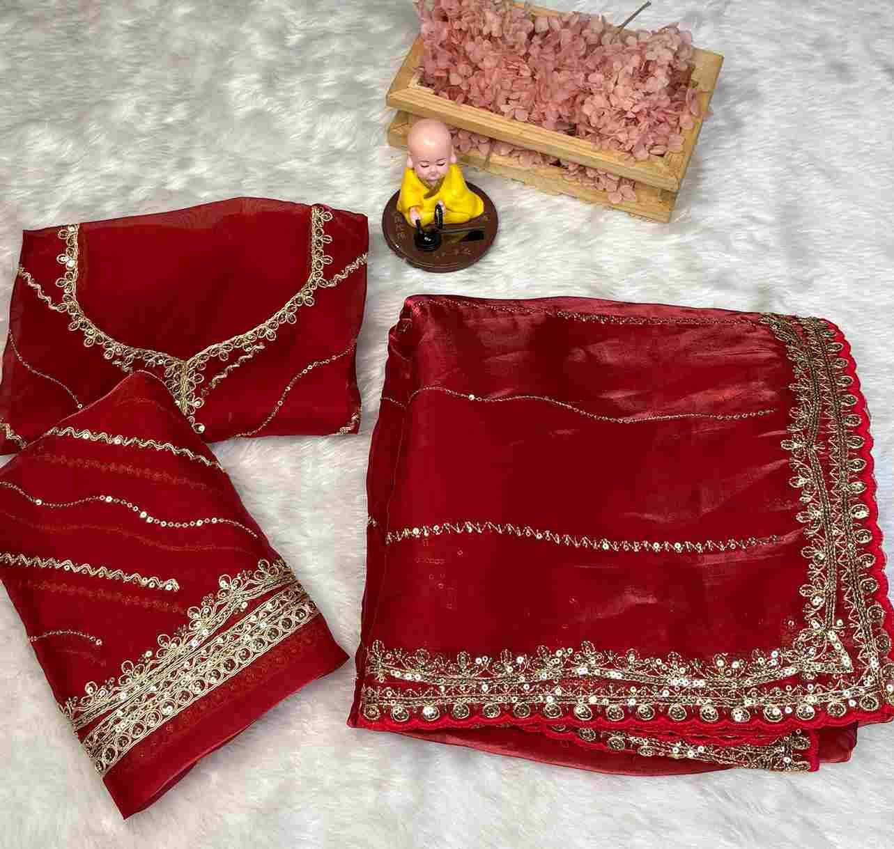 Vs-Janki By Fashid Wholesale 01 To 05 Series Indian Traditional Wear Collection Beautiful Stylish Fancy Colorful Party Wear & Occasional Wear Pure Jimmy Choo Sarees At Wholesale Price