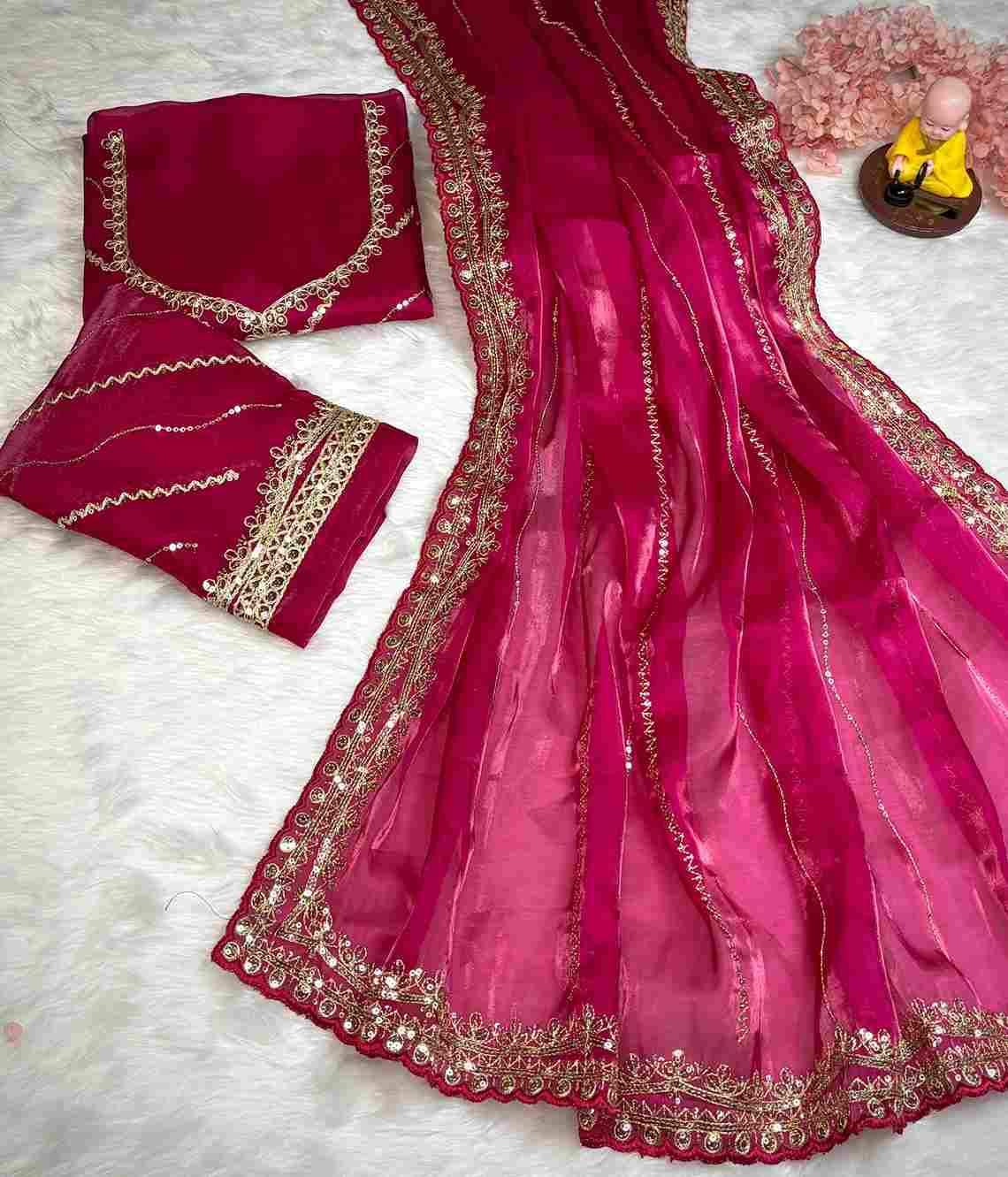 Vs-Janki By Fashid Wholesale 01 To 05 Series Indian Traditional Wear Collection Beautiful Stylish Fancy Colorful Party Wear & Occasional Wear Pure Jimmy Choo Sarees At Wholesale Price