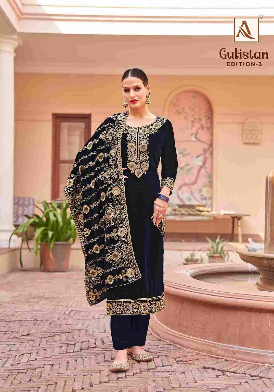 Gulistan Vol-3 By Alok Suit 1699-001 To 1699-006 Series Beautiful Festive Suits Stylish Fancy Colorful Casual Wear & Ethnic Wear Pure Velvet Dresses At Wholesale Price