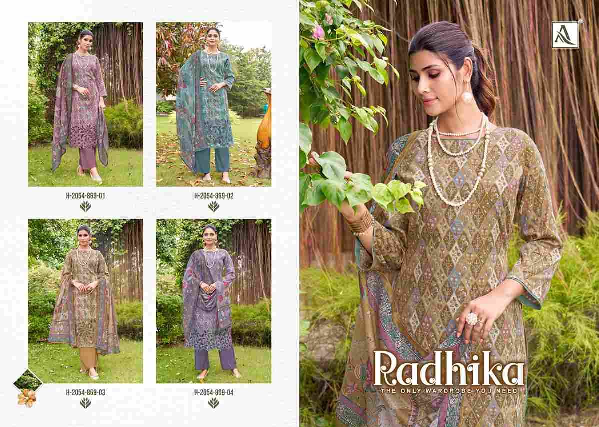 Radhika By Alok Suit 2054-869-01 To 2054-869-04 Series Beautiful Festive Suits Stylish Fancy Colorful Casual Wear & Ethnic Wear Pure Jam Cotton Dresses At Wholesale Price