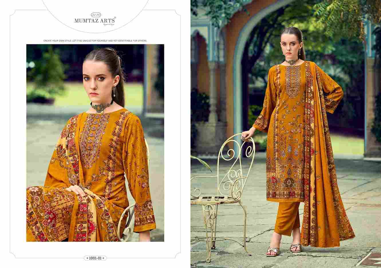 Aashvika By Mumtaz Arts 1001-01 To 1001-05 Series Beautiful Festive Suits Stylish Fancy Colorful Casual Wear & Ethnic Wear Pure Pashmina Silk Print Dresses At Wholesale Price