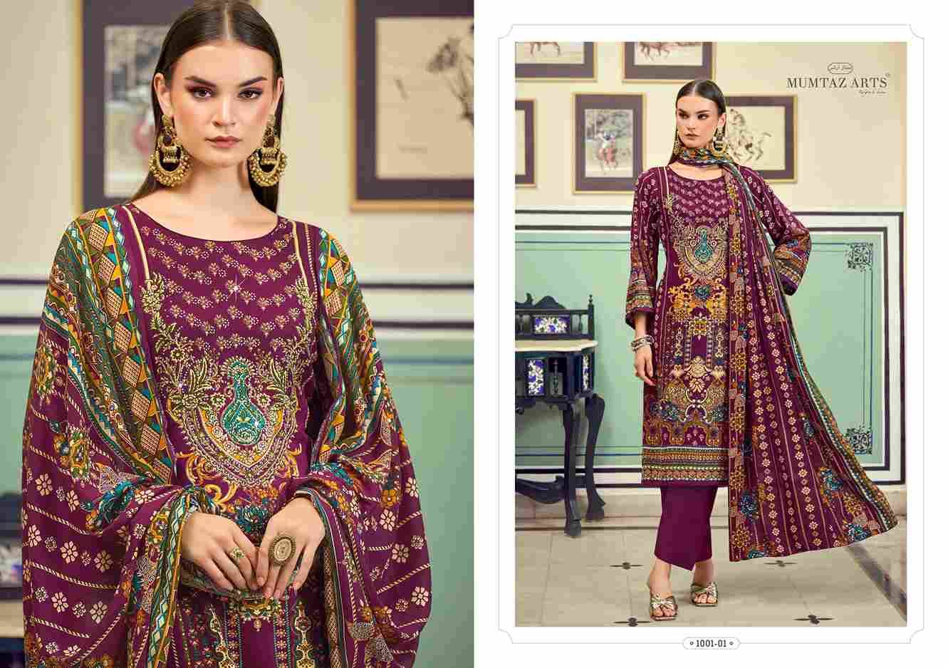 Aashvika By Mumtaz Arts 1001-01 To 1001-05 Series Beautiful Festive Suits Stylish Fancy Colorful Casual Wear & Ethnic Wear Pure Pashmina Silk Print Dresses At Wholesale Price