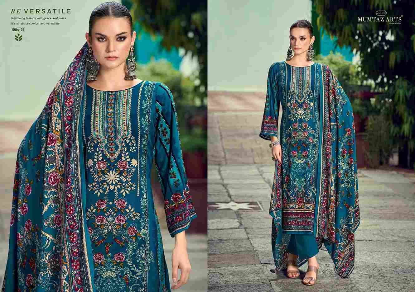 Aashvika By Mumtaz Arts 1001-01 To 1001-05 Series Beautiful Festive Suits Stylish Fancy Colorful Casual Wear & Ethnic Wear Pure Pashmina Silk Print Dresses At Wholesale Price