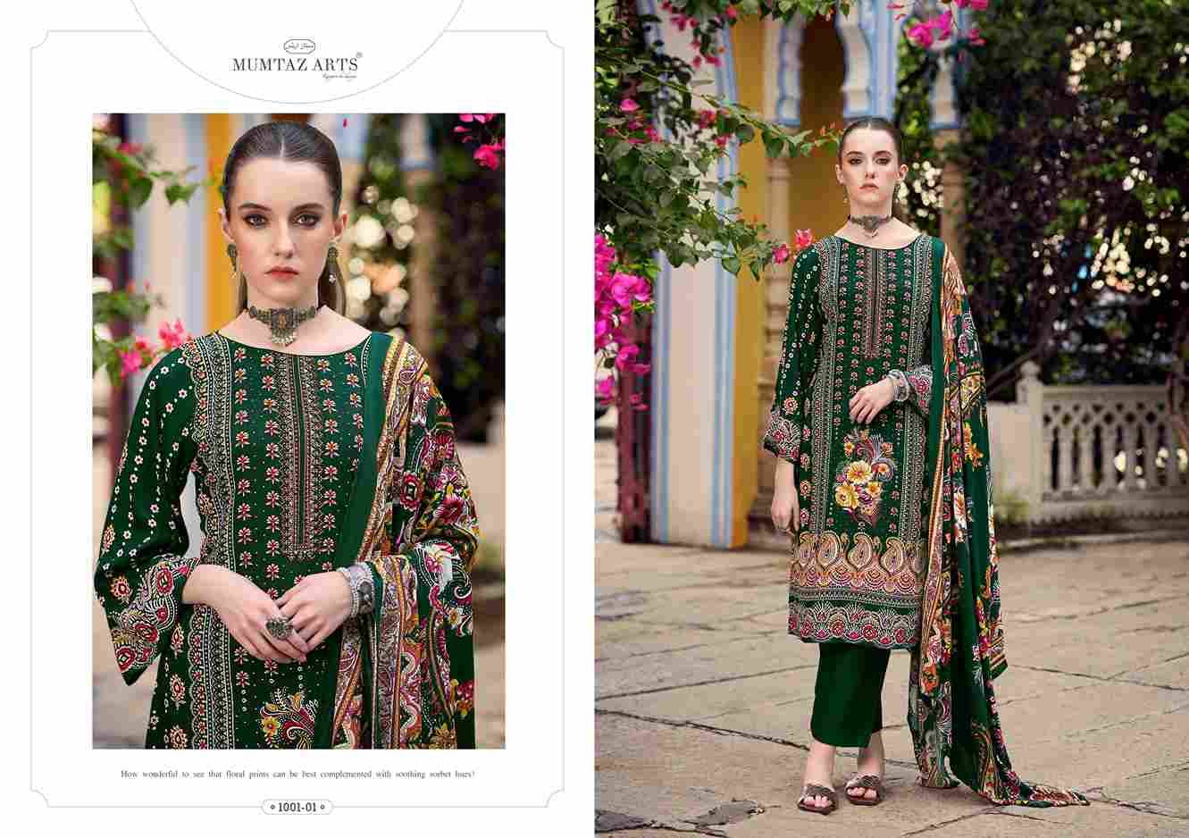 Aashvika By Mumtaz Arts 1001-01 To 1001-05 Series Beautiful Festive Suits Stylish Fancy Colorful Casual Wear & Ethnic Wear Pure Pashmina Silk Print Dresses At Wholesale Price