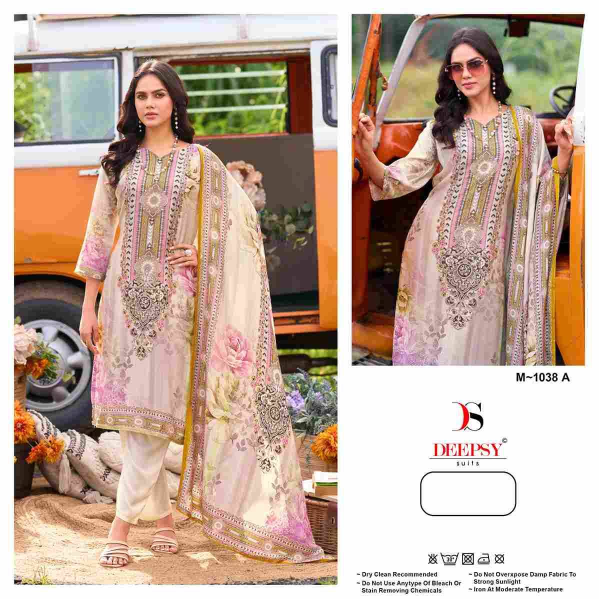 Deepsy Hit Design 1038 Colours By Deepsy Suits 1038-A To 1038-C Series Beautiful Pakistani Suits Colorful Stylish Fancy Casual Wear & Ethnic Wear Pure Viscose Muslin Embroidered Dresses At Wholesale Price