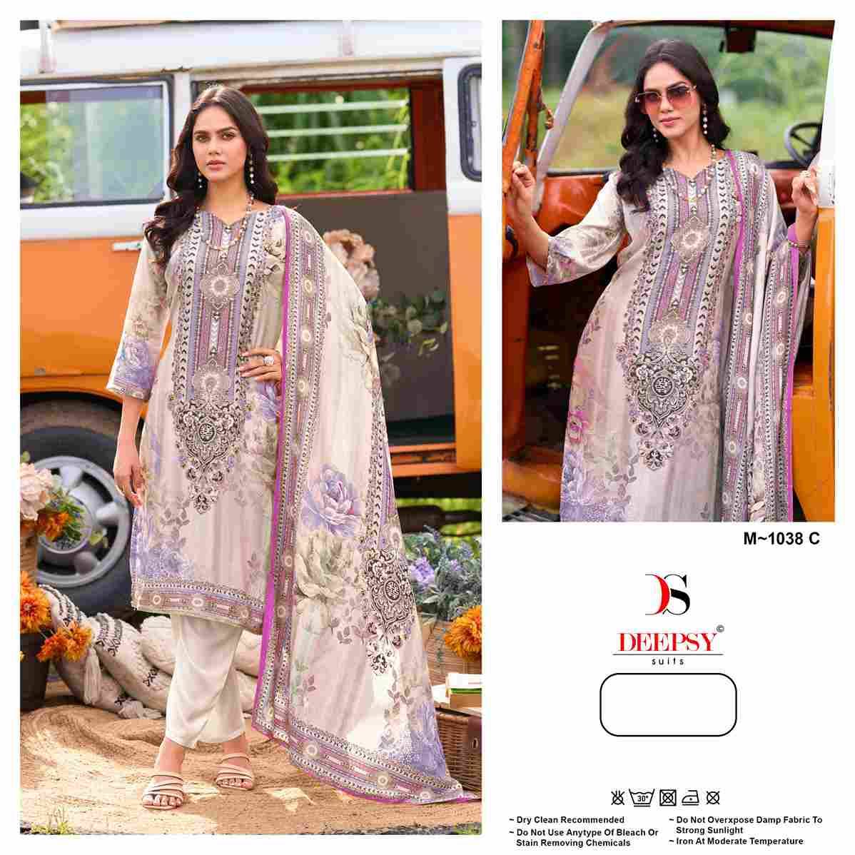 Deepsy Hit Design 1038 Colours By Deepsy Suits 1038-A To 1038-C Series Beautiful Pakistani Suits Colorful Stylish Fancy Casual Wear & Ethnic Wear Pure Viscose Muslin Embroidered Dresses At Wholesale Price