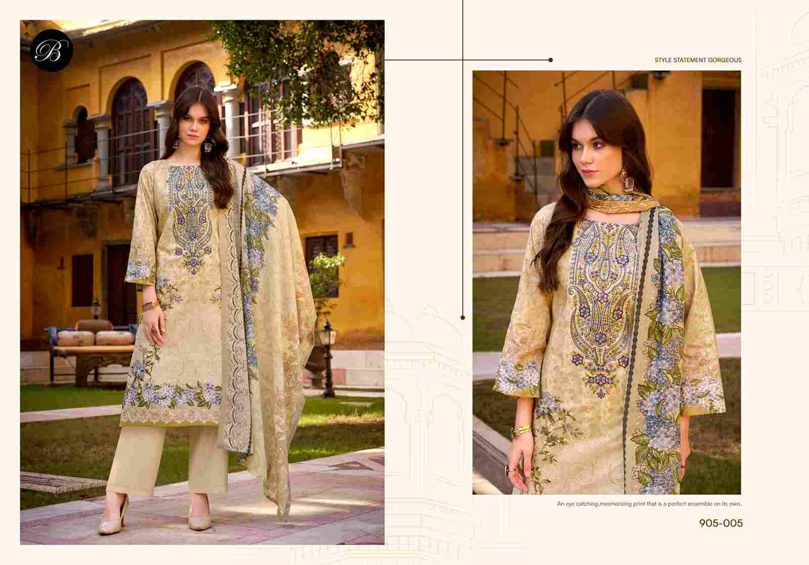 Naira Vol-119 By Belliza 905-001 To 905-008 Series Beautiful Festive Suits Stylish Fancy Colorful Casual Wear & Ethnic Wear Pure Cotton Print Dresses At Wholesale Price