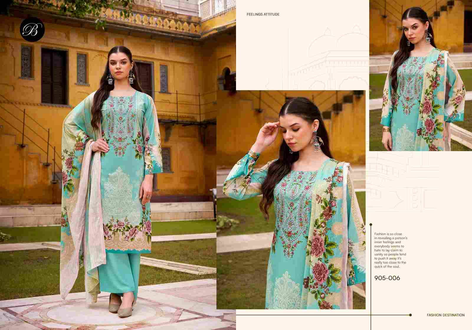 Naira Vol-119 By Belliza 905-001 To 905-008 Series Beautiful Festive Suits Stylish Fancy Colorful Casual Wear & Ethnic Wear Pure Cotton Print Dresses At Wholesale Price