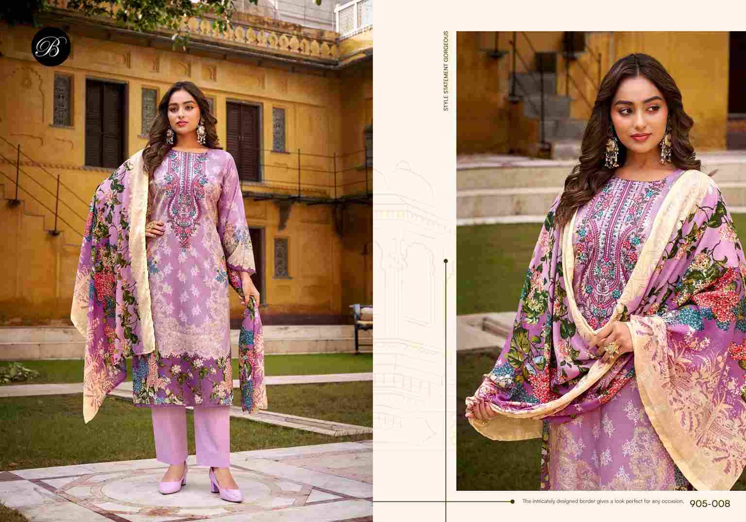 Naira Vol-119 By Belliza 905-001 To 905-008 Series Beautiful Festive Suits Stylish Fancy Colorful Casual Wear & Ethnic Wear Pure Cotton Print Dresses At Wholesale Price