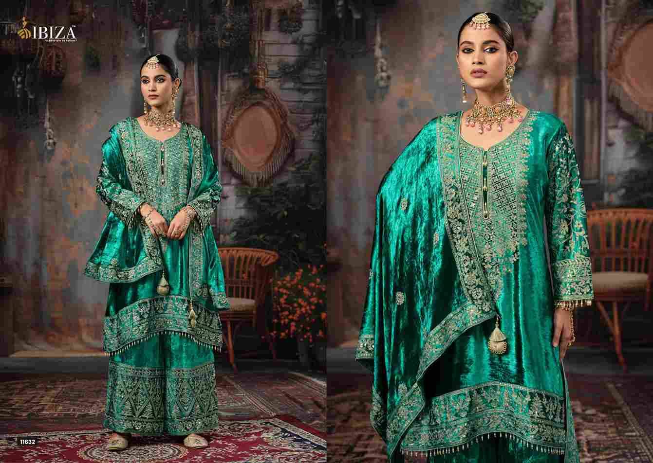 Mehr By Ibiza 11631 To 11634 Series Beautiful Festive Suits Colorful Stylish Fancy Casual Wear & Ethnic Wear Pure Viscose Velvet Dresses At Wholesale Price