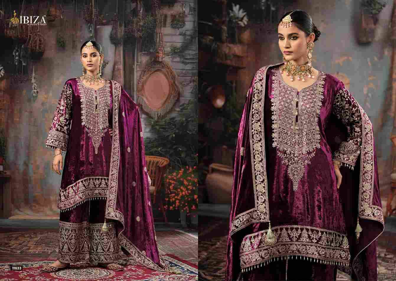 Mehr By Ibiza 11631 To 11634 Series Beautiful Festive Suits Colorful Stylish Fancy Casual Wear & Ethnic Wear Pure Viscose Velvet Dresses At Wholesale Price