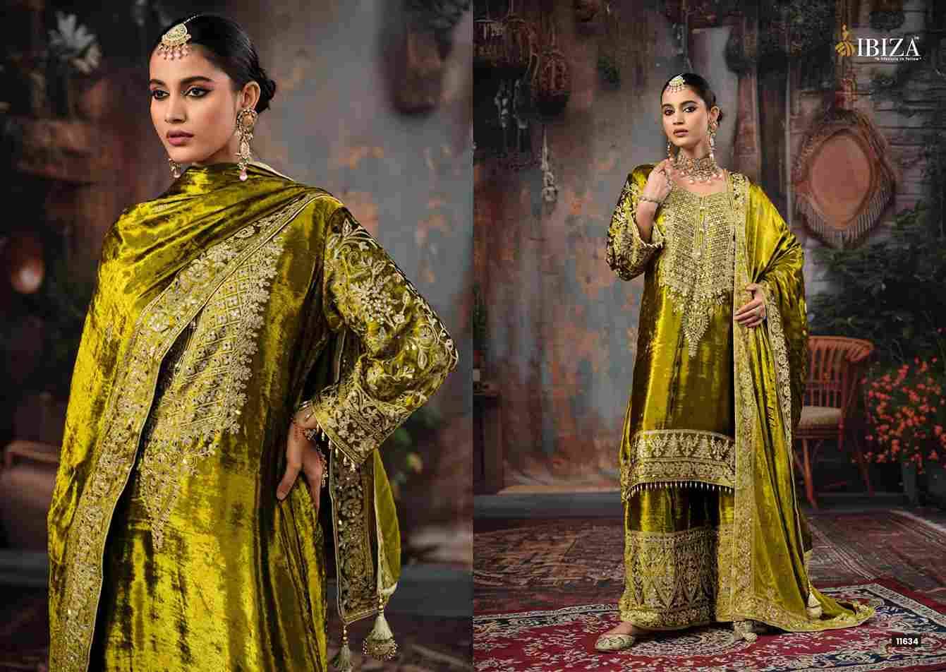 Mehr By Ibiza 11631 To 11634 Series Beautiful Festive Suits Colorful Stylish Fancy Casual Wear & Ethnic Wear Pure Viscose Velvet Dresses At Wholesale Price