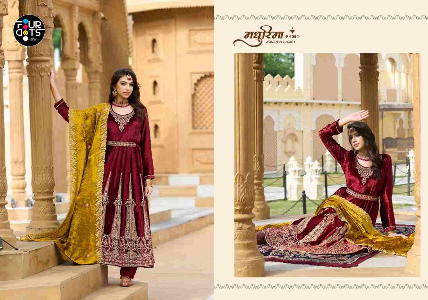 Anarkali By Four Dots 4051 To 4054 Series Designer Stylish Anarkali Fancy Colorful Beautiful Party Wear & Ethnic Wear Collection Viscose Pashmina Jacquard Dresses At Wholesale Price