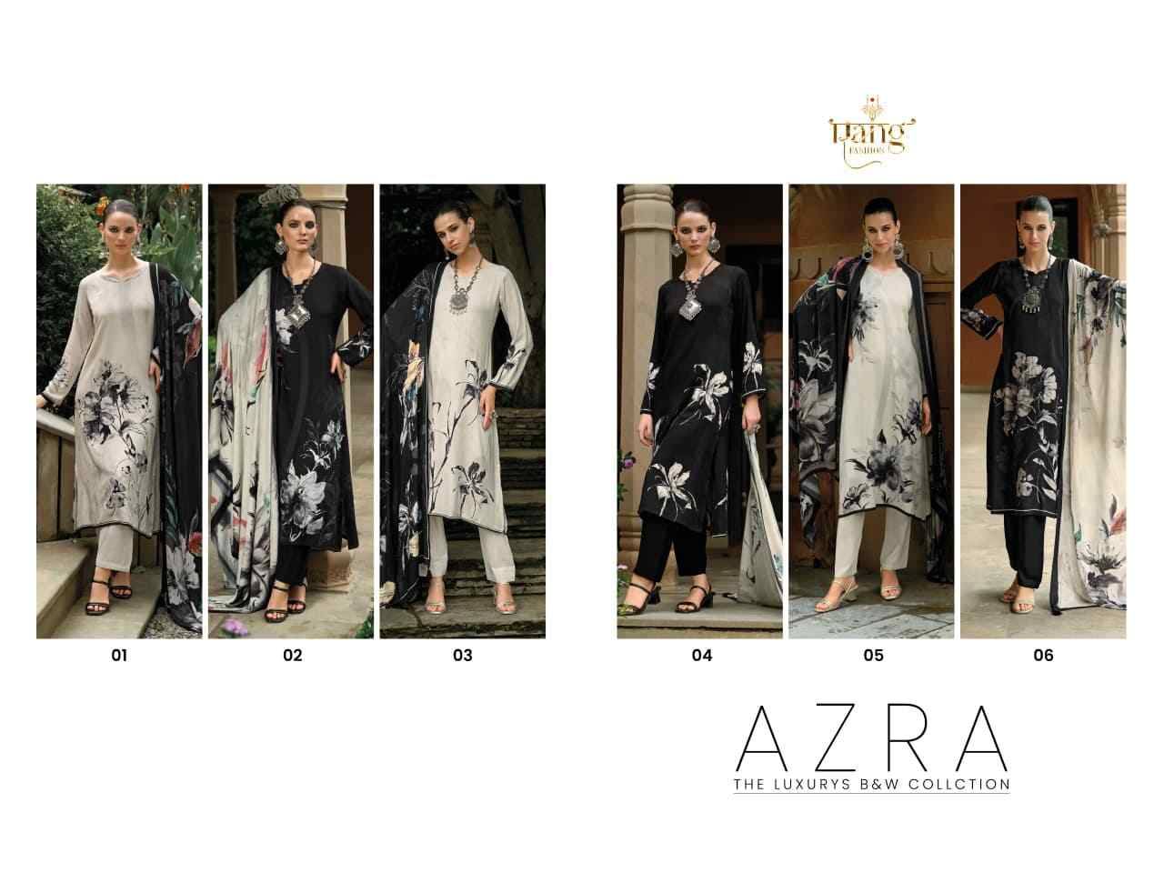 Azra By Rang Fashion 01 To 06 Series Beautiful Stylish Festive Suits Fancy Colorful Casual Wear & Ethnic Wear & Ready To Wear Pure Pashmina Print Dresses At Wholesale Price
