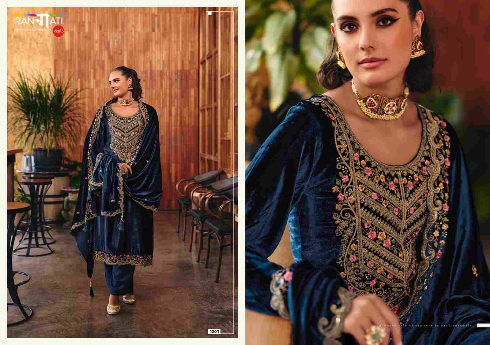 Seher By Rangati 1001 To 1005 Series Designer Festive Suits Beautiful Fancy Colorful Stylish Party Wear & Occasional Wear Silk Velvet Dresses At Wholesale Price