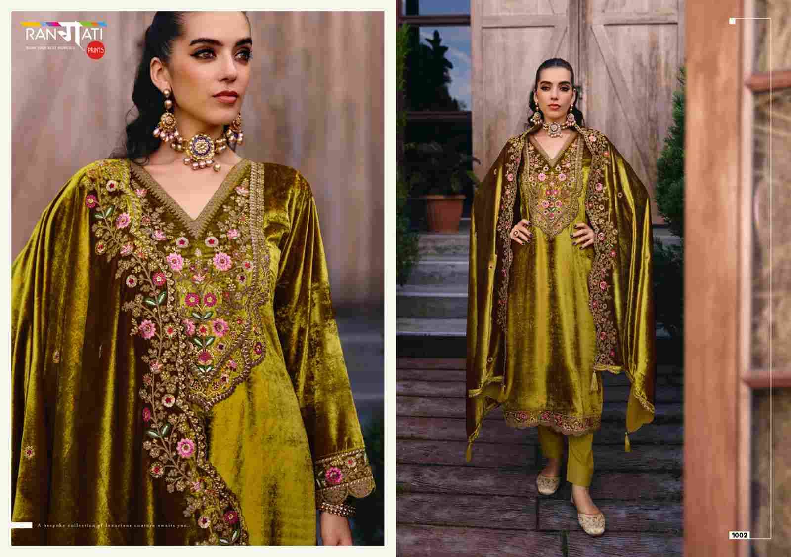 Seher By Rangati 1001 To 1005 Series Designer Festive Suits Beautiful Fancy Colorful Stylish Party Wear & Occasional Wear Silk Velvet Dresses At Wholesale Price