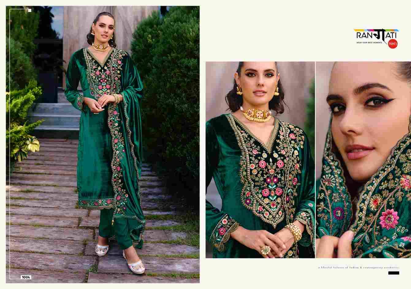 Seher By Rangati 1001 To 1005 Series Designer Festive Suits Beautiful Fancy Colorful Stylish Party Wear & Occasional Wear Silk Velvet Dresses At Wholesale Price