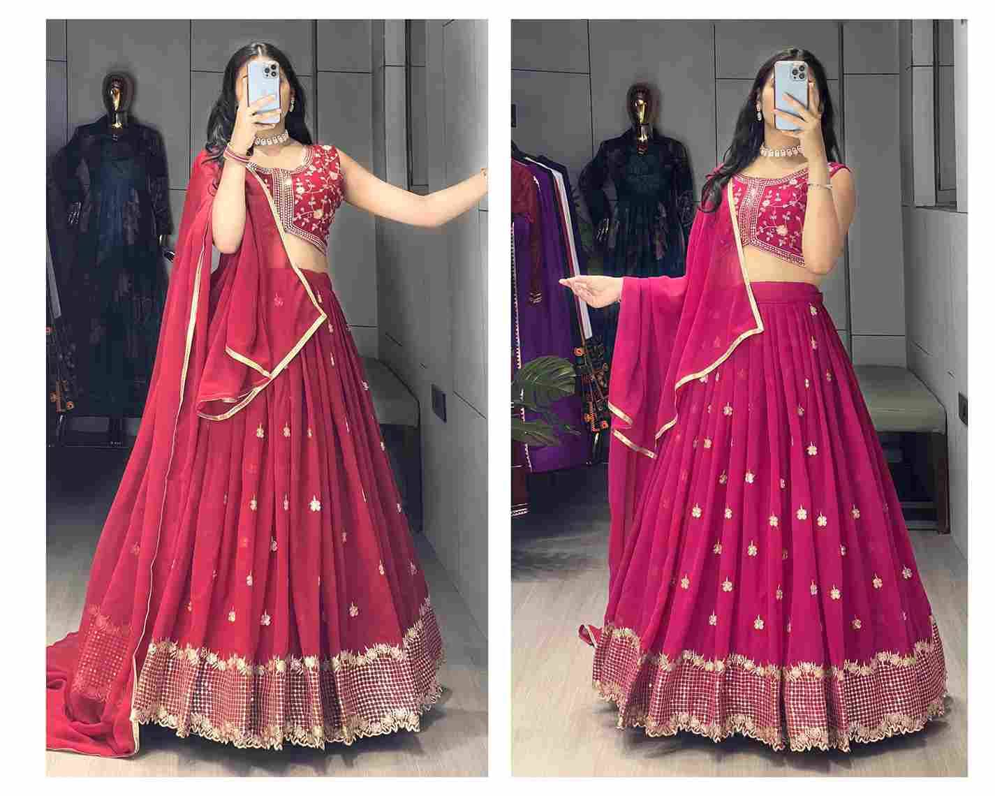 Gr-9036 By Fashid Wholesale 01 To 02 Series Navratri Wear Collection Beautiful Stylish Colorful Fancy Party Wear & Occasional Wear Heavy Georgette Lehengas At Wholesale Price