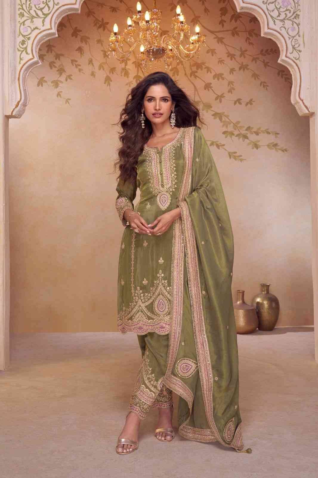 Nirali By Gulkayra Designer 7632-A To 7632-C Series Beautiful Festive Suits Stylish Colorful Fancy Casual Wear & Ethnic Wear Simar Silk Dresses At Wholesale Price