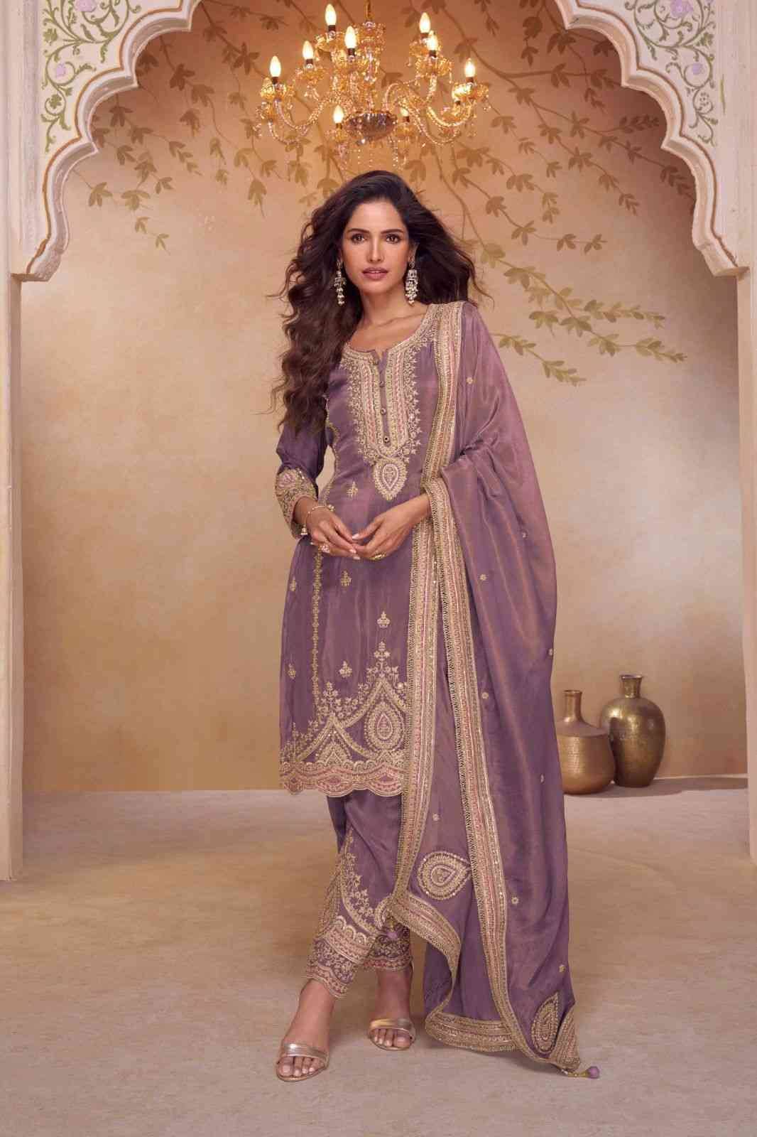 Nirali By Gulkayra Designer 7632-A To 7632-C Series Beautiful Festive Suits Stylish Colorful Fancy Casual Wear & Ethnic Wear Simar Silk Dresses At Wholesale Price