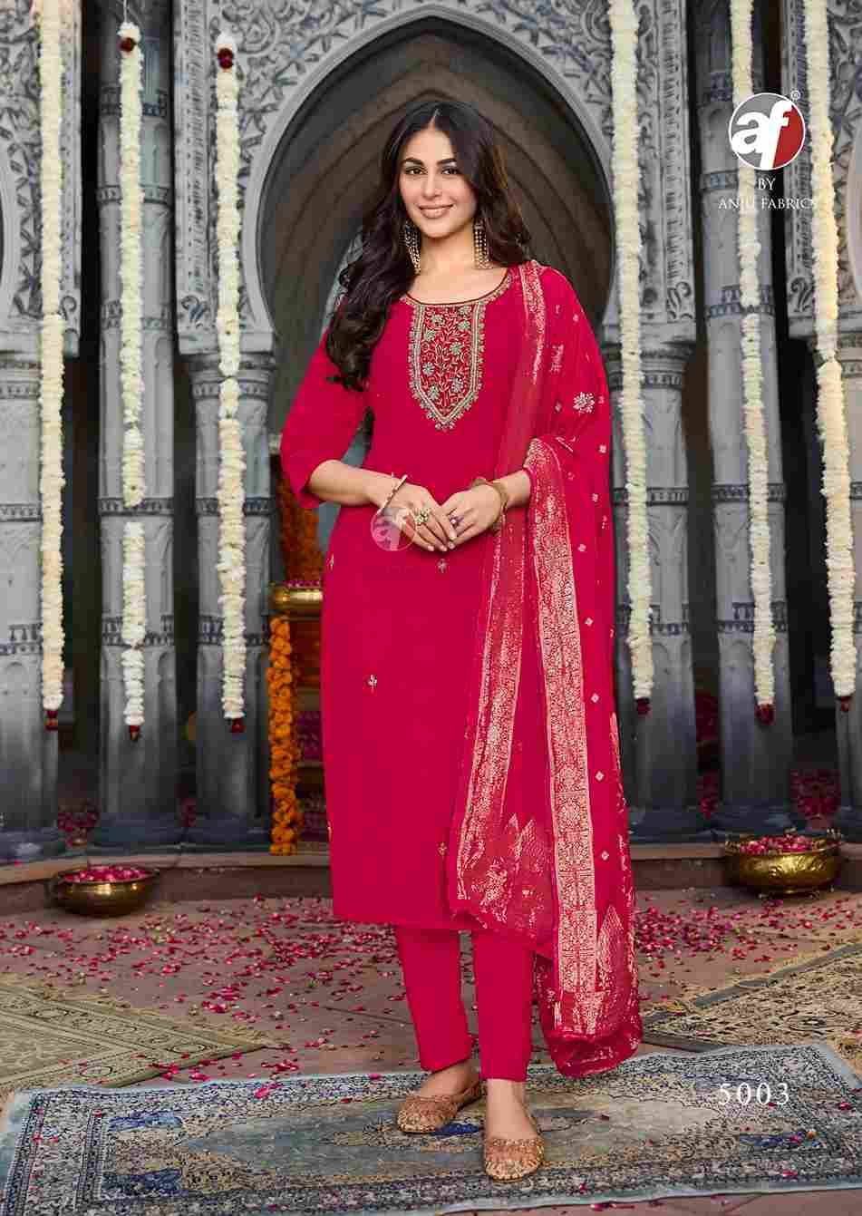 Vastra Vol-6 By Anju Fabrics 5001 To 5006 Series Suits Beautiful Fancy Colorful Stylish Party Wear & Occasional Wear Modal Silk Dresses At Wholesale Price