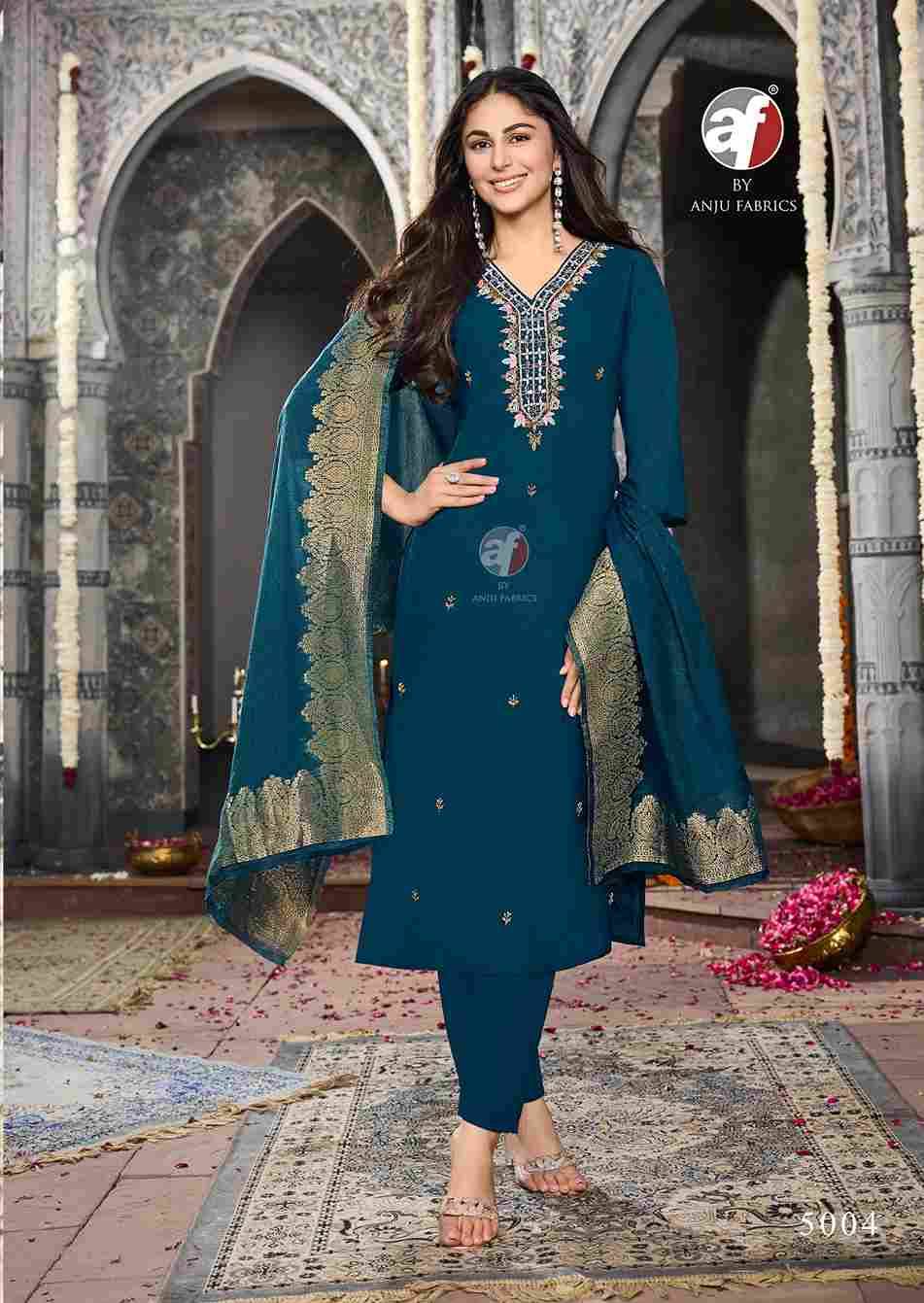 Vastra Vol-6 By Anju Fabrics 5001 To 5006 Series Suits Beautiful Fancy Colorful Stylish Party Wear & Occasional Wear Modal Silk Dresses At Wholesale Price