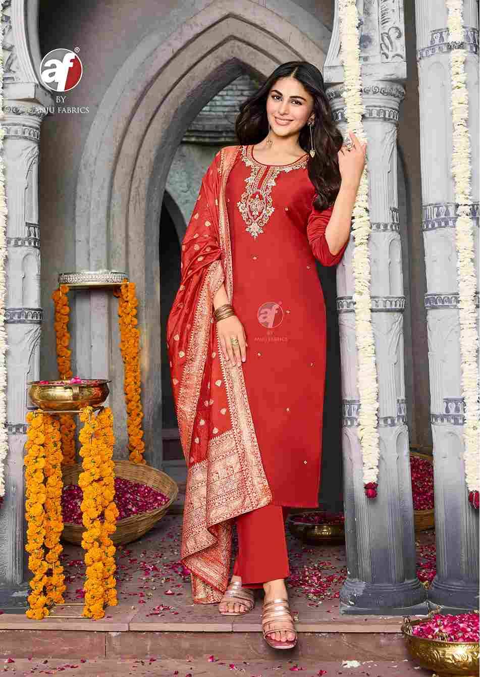 Vastra Vol-6 By Anju Fabrics 5001 To 5006 Series Suits Beautiful Fancy Colorful Stylish Party Wear & Occasional Wear Modal Silk Dresses At Wholesale Price