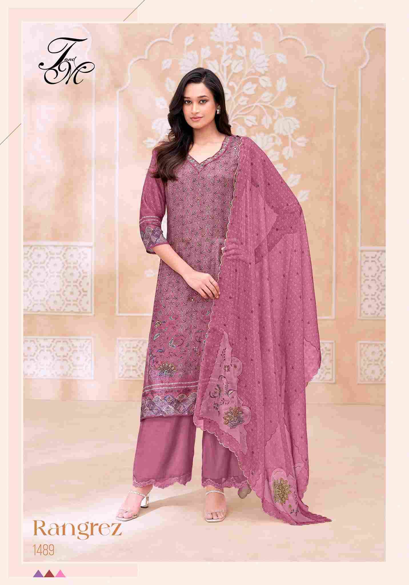 Rangrez By T And M Designer Studio Beautiful Festive Suits Colorful Stylish Fancy Casual Wear & Ethnic Wear Pure Silk Dresses At Wholesale Price