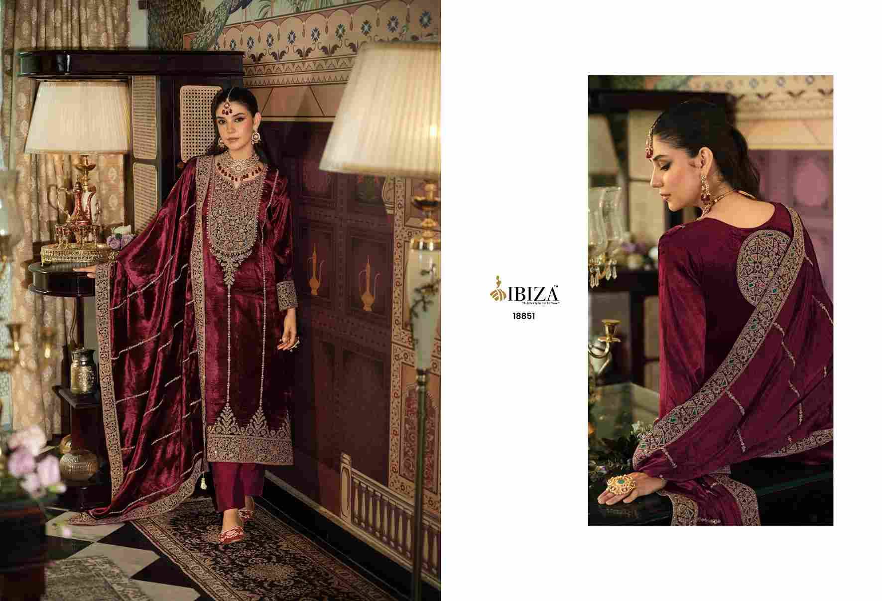 Sephora By Ibiza 18851 To 18856 Series Beautiful Festive Suits Colorful Stylish Fancy Casual Wear & Ethnic Wear Pure Viscose Velvet Dresses At Wholesale Price