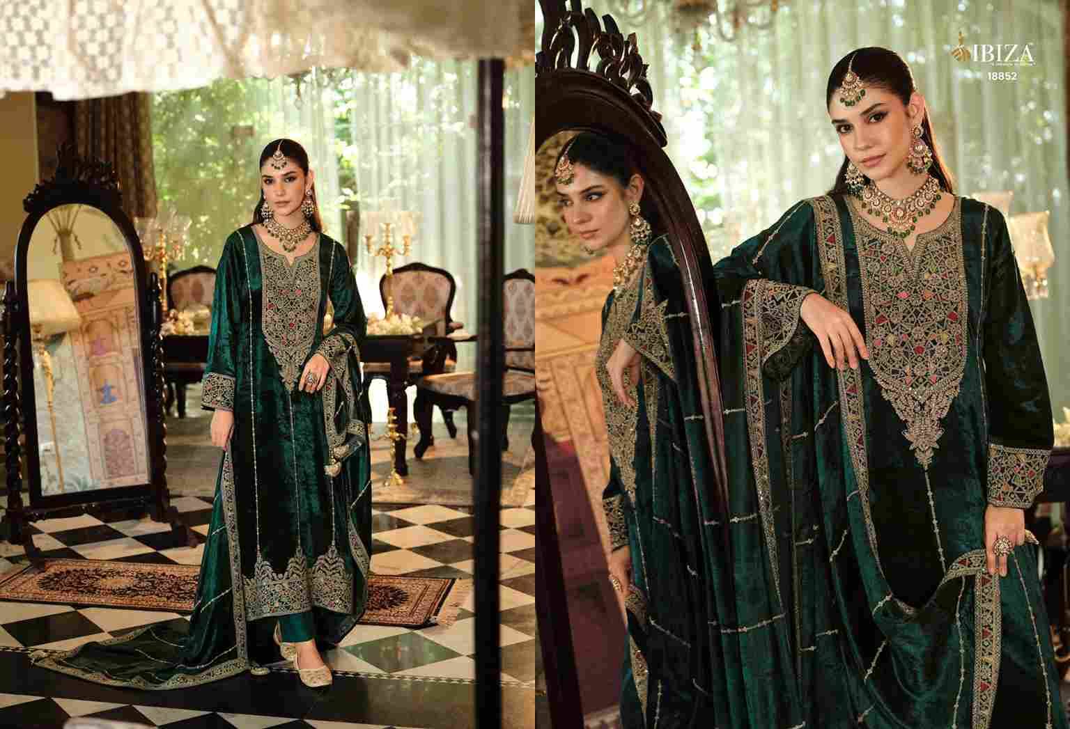 Sephora By Ibiza 18851 To 18856 Series Beautiful Festive Suits Colorful Stylish Fancy Casual Wear & Ethnic Wear Pure Viscose Velvet Dresses At Wholesale Price
