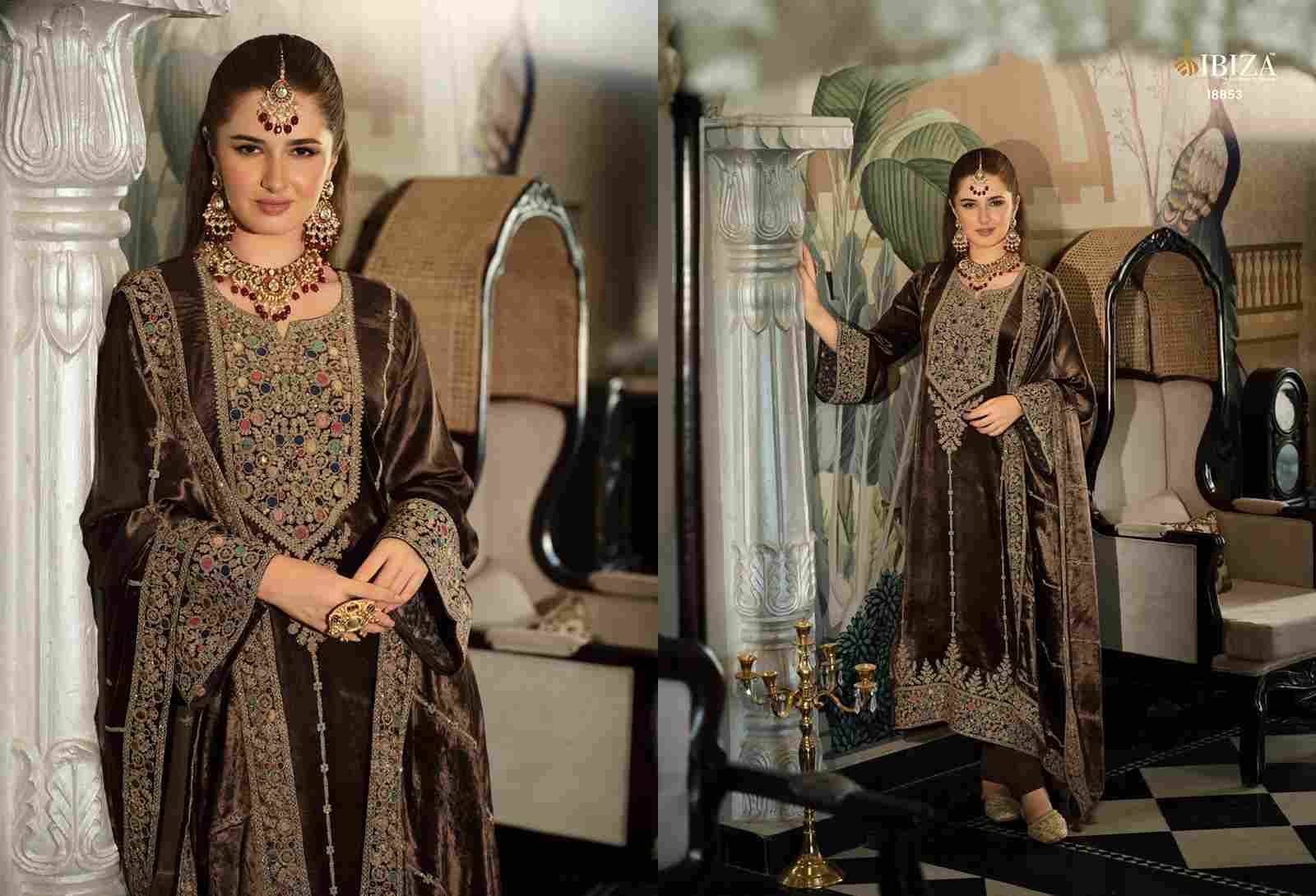 Sephora By Ibiza 18851 To 18856 Series Beautiful Festive Suits Colorful Stylish Fancy Casual Wear & Ethnic Wear Pure Viscose Velvet Dresses At Wholesale Price