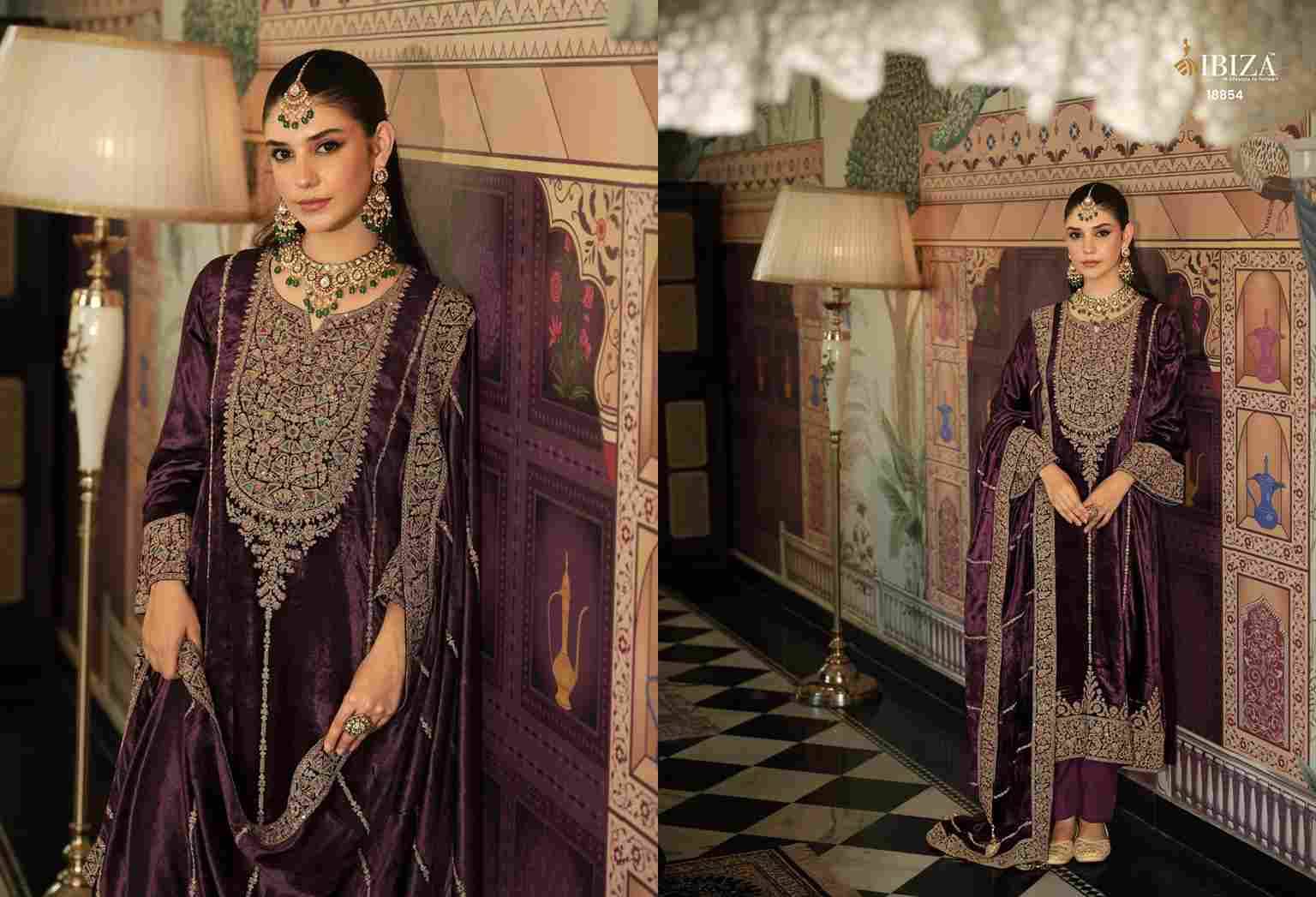 Sephora By Ibiza 18851 To 18856 Series Beautiful Festive Suits Colorful Stylish Fancy Casual Wear & Ethnic Wear Pure Viscose Velvet Dresses At Wholesale Price