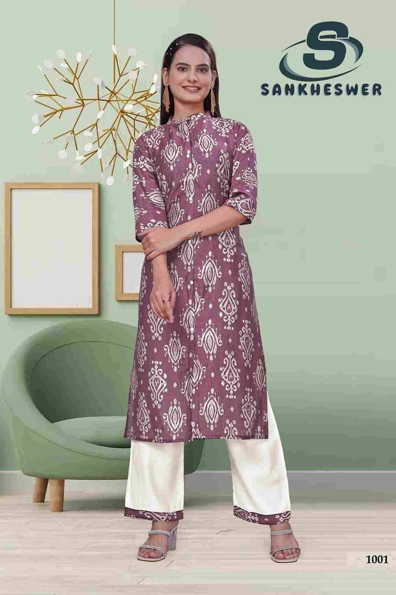 Masti Vol-1 By Sankheswer 1001 To 1006 Series Designer Collection Beautiful Stylish Fancy Colorful Party Wear & Occasional Wear Viscose Print Kurtis With Bottom At Wholesale Price