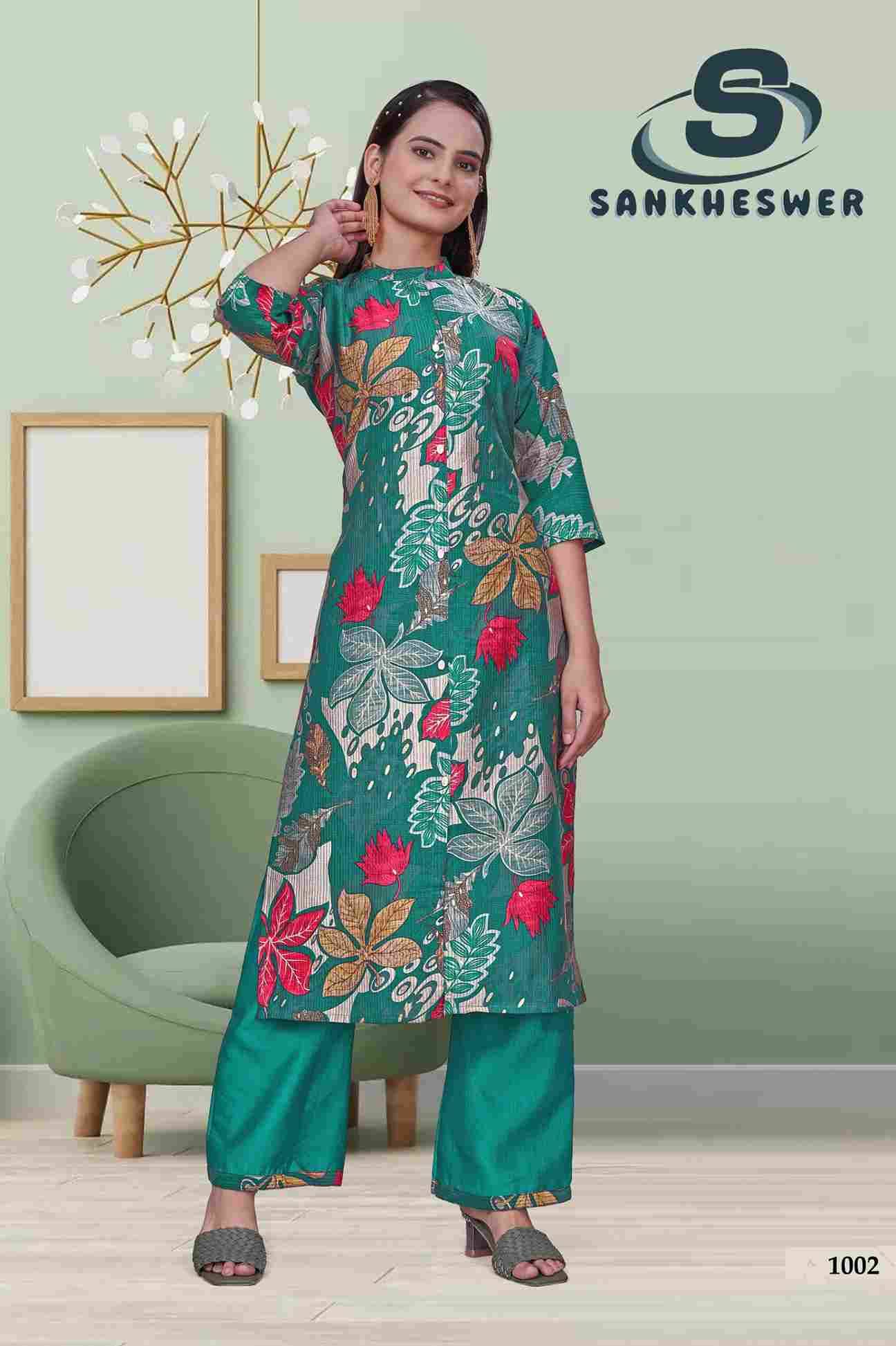 Masti Vol-1 By Sankheswer 1001 To 1006 Series Designer Collection Beautiful Stylish Fancy Colorful Party Wear & Occasional Wear Viscose Print Kurtis With Bottom At Wholesale Price