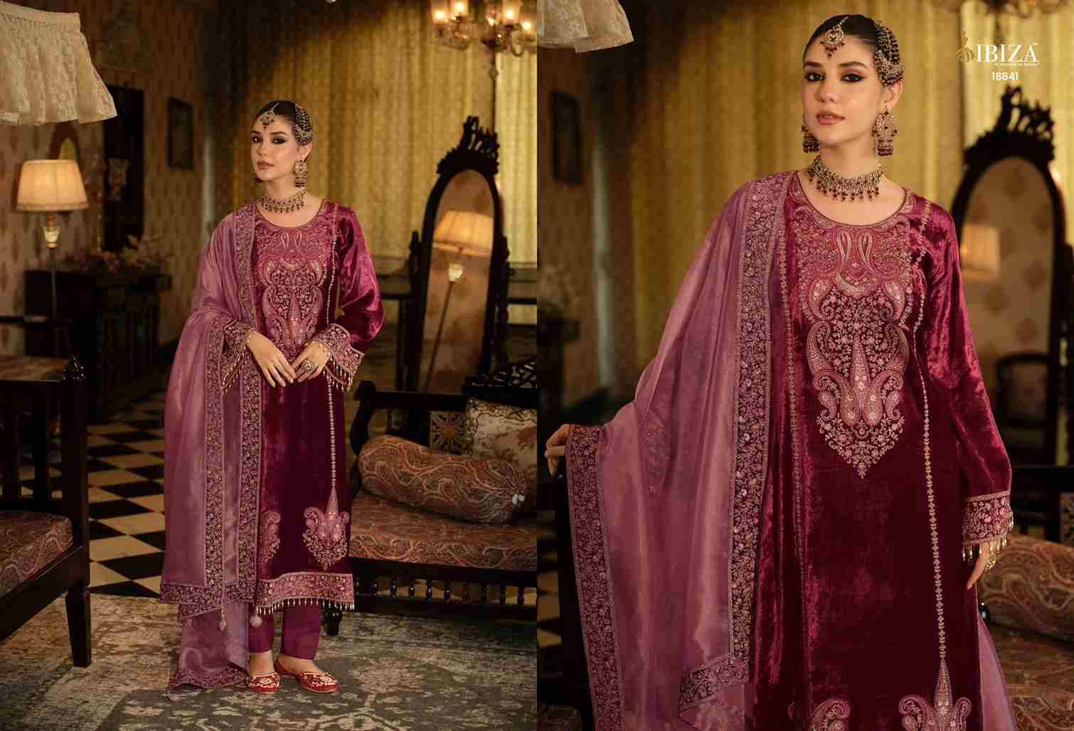 Seerat By Ibiza 18841 To 18846 Series Beautiful Festive Suits Colorful Stylish Fancy Casual Wear & Ethnic Wear Pure Viscose Velvet Dresses At Wholesale Price
