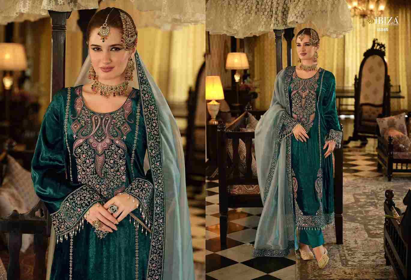 Seerat By Ibiza 18841 To 18846 Series Beautiful Festive Suits Colorful Stylish Fancy Casual Wear & Ethnic Wear Pure Viscose Velvet Dresses At Wholesale Price