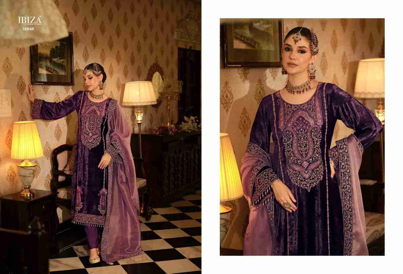 Seerat By Ibiza 18841 To 18846 Series Beautiful Festive Suits Colorful Stylish Fancy Casual Wear & Ethnic Wear Pure Viscose Velvet Dresses At Wholesale Price