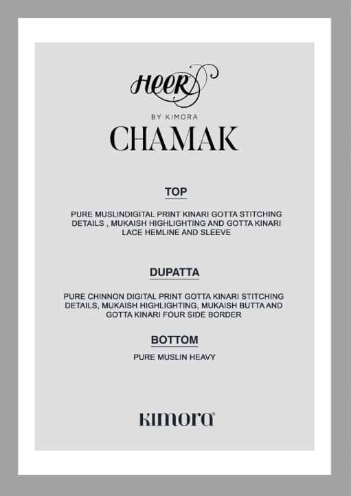Chamak By Kimora Fashion 9801 To 9806 Series Designer Festive Suits Collection Beautiful Stylish Fancy Colorful Party Wear & Occasional Wear Pure Muslin Dresses At Wholesale Price
