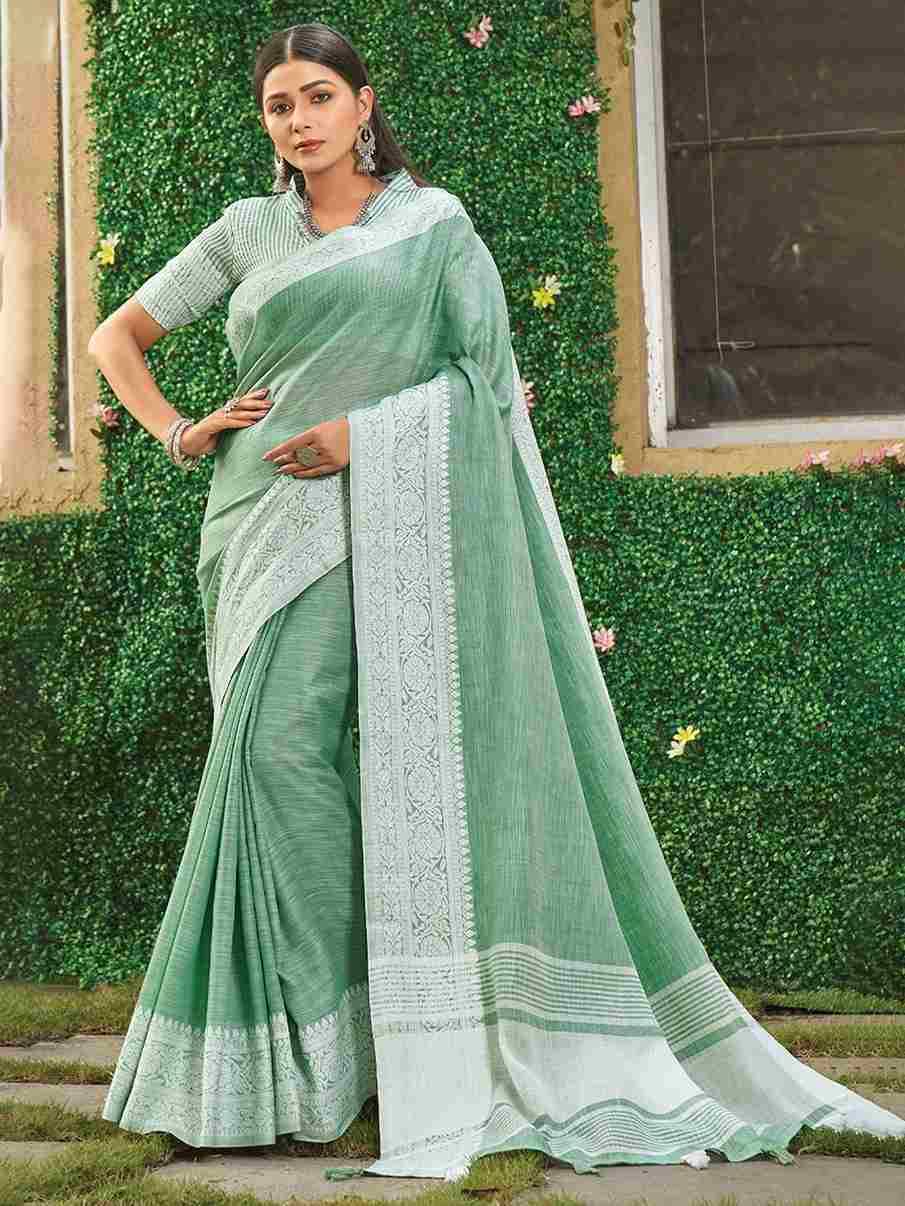 Vaibhav By Fashid Whoesale 1001 To 1004 Series Indian Traditional Wear Collection Beautiful Stylish Fancy Colorful Party Wear & Occasional Wear Linen Sarees At Wholesale Price