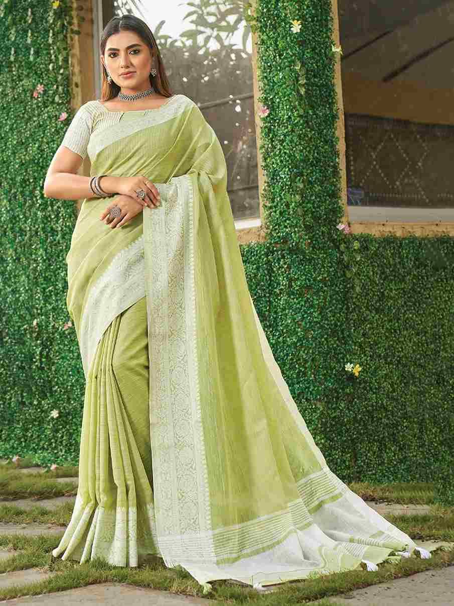Vaibhav By Fashid Whoesale 1001 To 1004 Series Indian Traditional Wear Collection Beautiful Stylish Fancy Colorful Party Wear & Occasional Wear Linen Sarees At Wholesale Price
