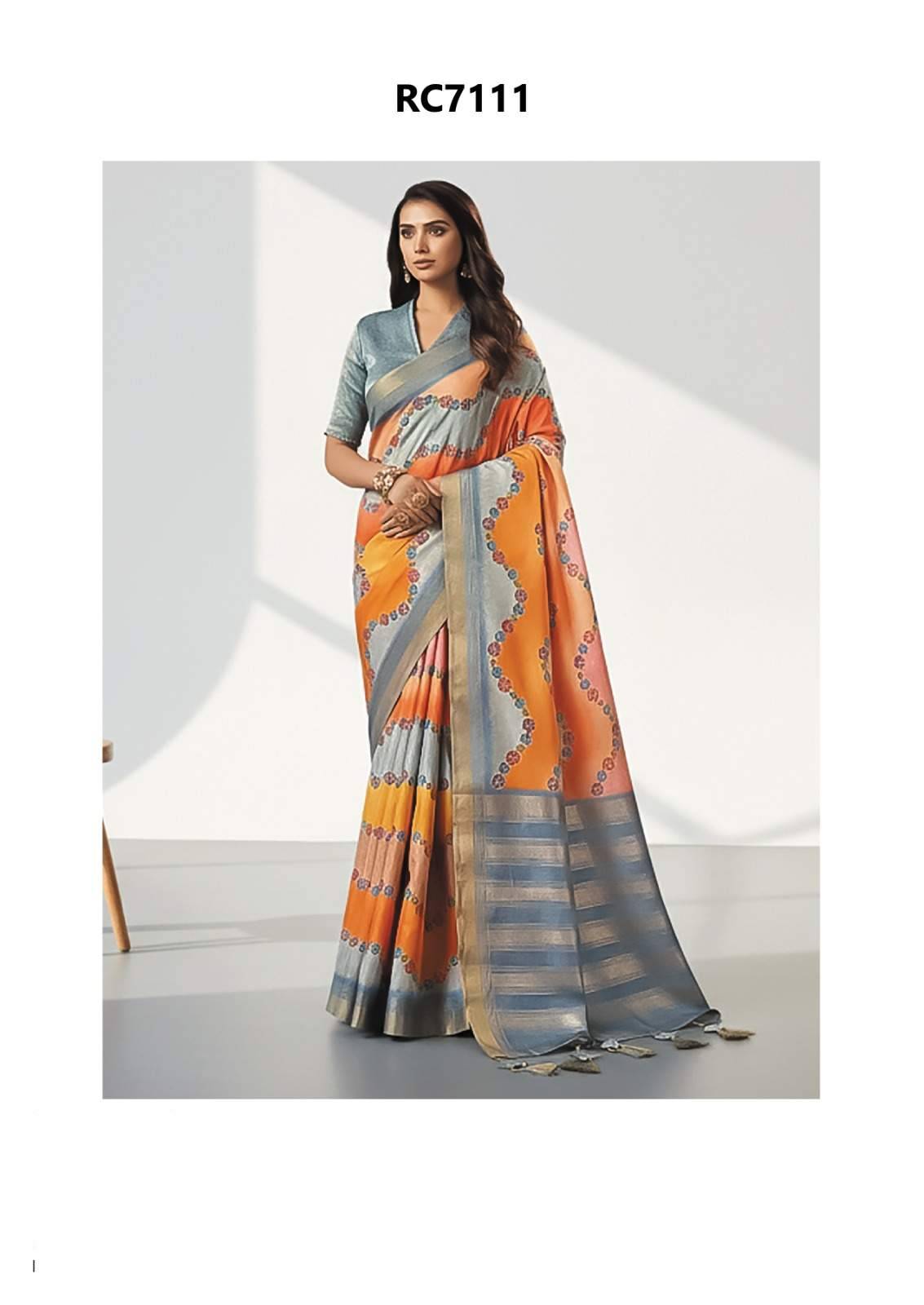 Rang Chatlika 7101 Series By Fashid Whoesale 7101 To 7111 Series Indian Traditional Wear Collection Beautiful Stylish Fancy Colorful Party Wear & Occasional Wear Tussar Silk Sarees At Wholesale Price