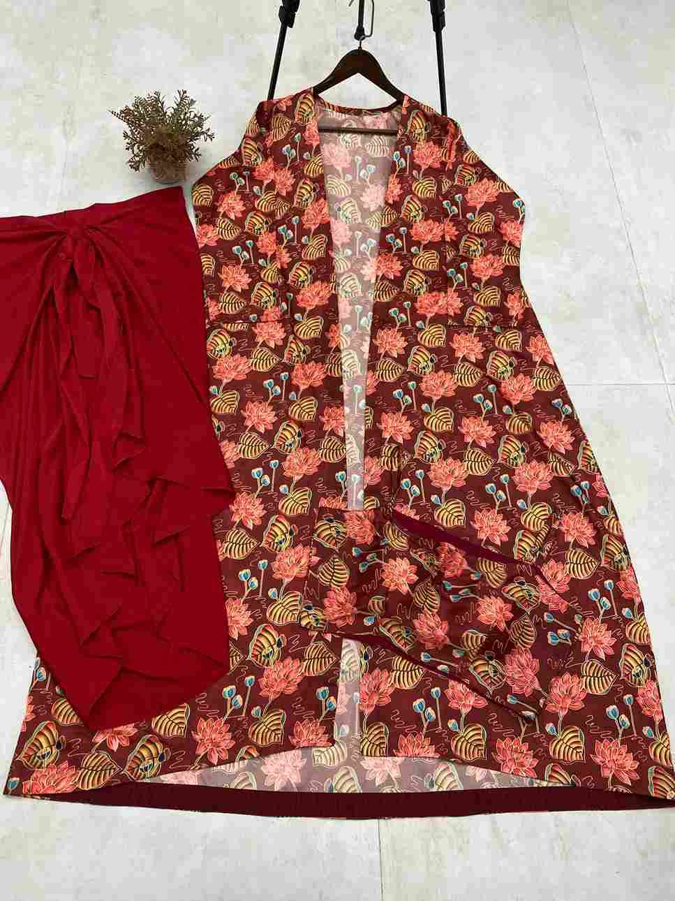 Be-309 By Fashid Wholesale Designer Festive Suits Beautiful Stylish Fancy Colorful Party Wear & Occasional Wear Printed Crepe Silk Skirt At Wholesale Price