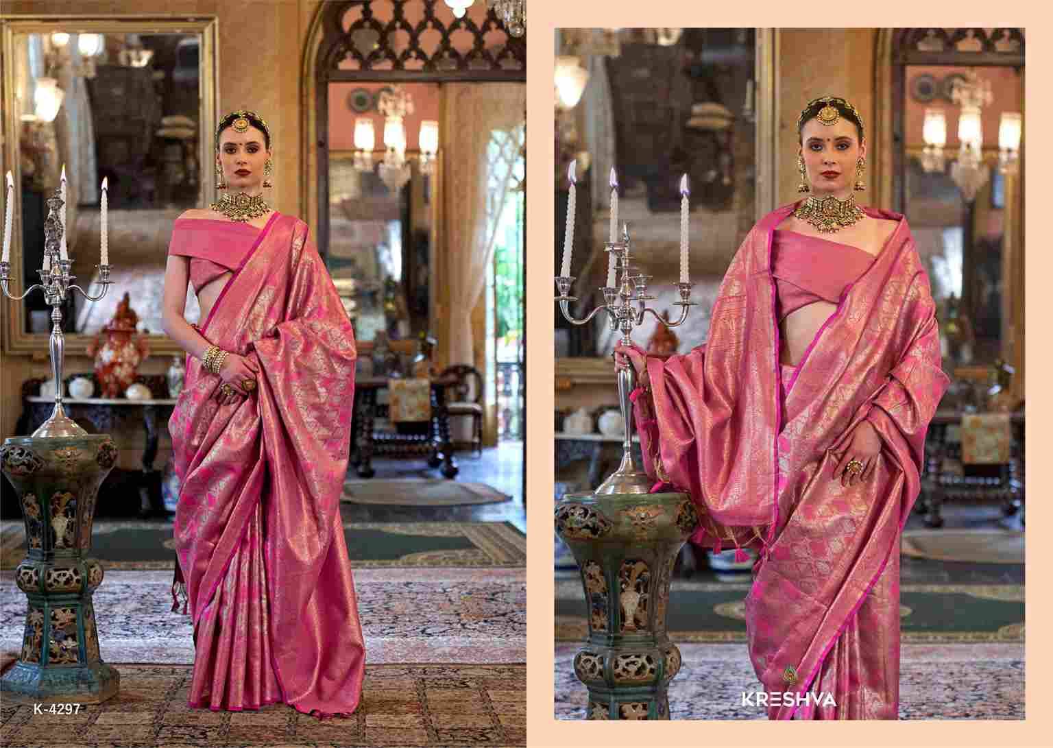 Mangalsutra By Kreshva 4293 To 4298 Series Indian Traditional Wear Collection Beautiful Stylish Fancy Colorful Party Wear & Occasional Wear Silk Sarees At Wholesale Price