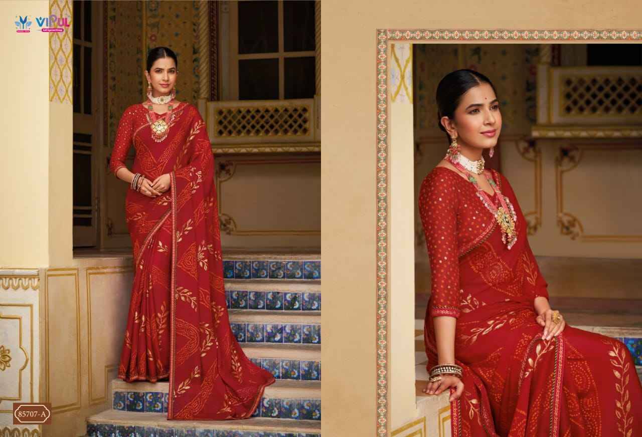 Sajilee Vol-2 By Vipul Fashion 85707 To 85710 Series Designer Festive Suits Beautiful Fancy Stylish Colorful Party Wear & Occasional Wear Georgette With Embroidery Dresses At Wholesale Price