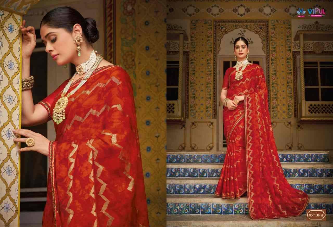 Sajilee Vol-2 By Vipul Fashion 85707 To 85710 Series Designer Festive Suits Beautiful Fancy Stylish Colorful Party Wear & Occasional Wear Georgette With Embroidery Dresses At Wholesale Price