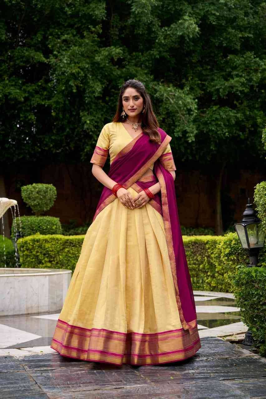 Preethi By Fashid Wholesale 2019-A To 2019-D Series Festive Wear Collection Beautiful Stylish Colorful Fancy Party Wear & Occasional Wear Kanchipuram Lehengas At Wholesale Price
